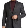 Michael Strahan Classic Fit Sport Coat, Wine Plaid