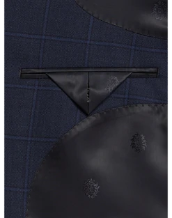 Lauren By Ralph Lauren Classic Fit Sport Coat, Navy Windowpane -Suit Boutique Shop MW40 15L8 01 LAUREN BY RALPH LAUREN NAVY WINDOWPANE ALT2