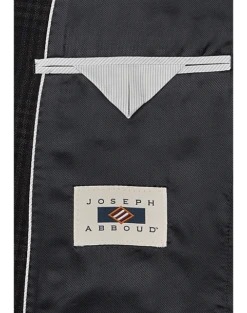 Joseph Abboud Modern Fit Wool Sport Coat, Black Plaid 5 Joseph Abboud Modern Fit Wool Sport Coat, Black Plaid -Suit Boutique Shop MW40 15LW 02 JOSEPH ABBOUD BLACK PLAID ALT2