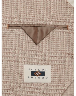 Joseph Abboud Slim Fit Notch Lapel Knit Sport Coat Tan Plaid 6 Joseph Abboud Slim Fit Notch Lapel Knit Sport Coat Tan Plaid -Suit Boutique Shop MW40 15N9 65 JOSEPH ABBOUD TAN PLAID ALT2