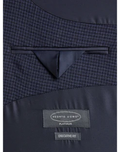 Pronto Uomo Executive Fit Sport Coat, Blue Check -Suit Boutique Shop MW40 15VW 92 PRONTO UOMO PLATINUM BLUE CHECK ALT2