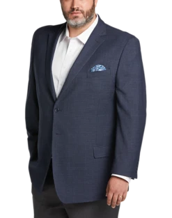Pronto Uomo Executive Fit Sport Coat, Blue Check
