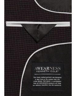 Awearness Kenneth Cole Modern Fit Sport Coat, Black Check -Suit Boutique Shop MW40 15XX 80 AWEARNESS KENNETH COLE BLACK CHECK ALT2