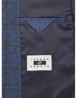 Joseph Abboud Modern Fit Sport Coat, Blue Windowpane Plaid -Suit Boutique Shop MW40 164U 67 JOSEPH ABBOUD BLUE WINDOWPANE ALT2
