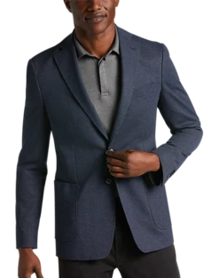 JOE Joseph Abboud Slim Fit Knit Sport Coat, Navy Tic
