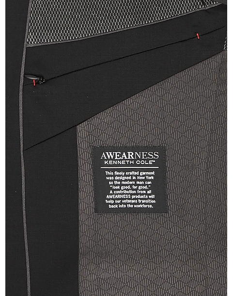 Awearness Kenneth Cole AWEAR-TECH Slim Fit Suit Separates Coat, Black 4 Awearness Kenneth Cole AWEAR-TECH Slim Fit Suit Separates Coat, Black - Image 4