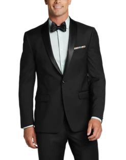 Calvin Klein Slim Fit Satin Shawl Collar Tuxedo Jacket, Black -Suit Boutique Shop MW40 3F1F 10 CALVIN KLEIN FORMAL ALT2