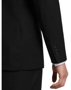 Suit Boutique Shop -Suit Boutique Shop MW40 3V4H 02 MICHAEL STRAHAN BLACK SOLID NEW ALT1