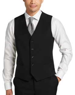 Suit Boutique Shop 23 Pronto Uomo Platinum Suit Separates Vest, Charcoal Gray