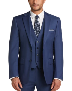 Calvin Klein X-Fit Slim Fit Suit Separates Coat, Blue -Suit Boutique Shop MW40 3V9A 14 CALVIN KLEIN BLUE NEW ALT7