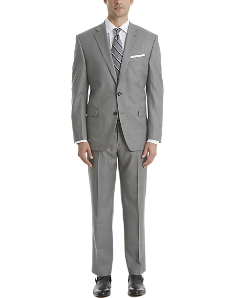 Lauren By Ralph Lauren Classic Fit Suit Separates Pants, Light Gray Sharkskin