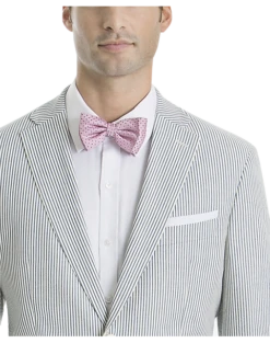 Lauren By Ralph Lauren Classic Fit Suit Separates Coat, Blue & White Seersucker -Suit Boutique Shop MW40 3VER 76 LAUREN BY RALPH LAUREN BLUE WHITE SEERSUCKER ALT2