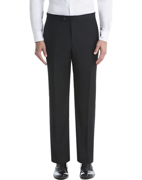 Lauren By Ralph Lauren Classic Fit Suit Separates Tuxedo Pants, Black 1 Lauren By Ralph Lauren Classic Fit Suit Separates Tuxedo Pants, Black