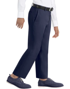 Lauren By Ralph Lauren Boys (Sizes 4-7) Suit Separates Pants, Navy -Suit Boutique Shop MW40 3VFN 01 LAUREN BY RALPH LAUREN NAVY SOLID ALT2