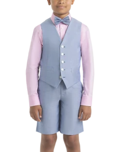 Lauren By Ralph Lauren Boys (Sizes 8-20) Suit Separates Vest, Light Blue Chambray