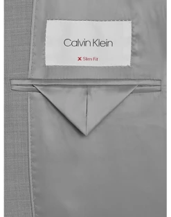 Calvin Klein X-Fit Slim Fit Suit Separates, Light Gray Sharkskin -Suit Boutique Shop MW40 3VTL 16 CALVIN KLEIN LIGHT GRAY SHARKSKIN ALT2