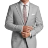 Calvin Klein X-Fit Slim Fit Suit Separates Coat, Light Gray Sharkskin