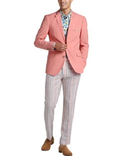 Paisley & Gray Slim Fit Suit Separates Jacket, Peach -Suit Boutique Shop MW40 3W28 45 PAISLEY GRAY PEACH ALT5