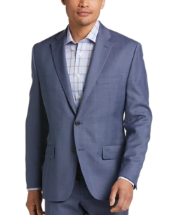 Lauren By Ralph Lauren Classic Fit Suit, Blue Plaid