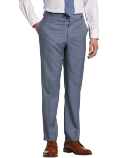 Lauren By Ralph Lauren Classic Fit Suit Blue Sharkskin -Suit Boutique Shop MW40 3W5K 56 LAUREN BY RALPH LAUREN BLUE SHARKSKIN ALT2