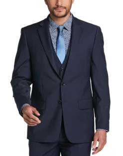 Calvin Klein X-Fit Slim Fit Suit Separates Coat, Black -Suit Boutique Shop MW40 3W6P 01 CALVIN KLEIN NAVY SOLID ALT7 1