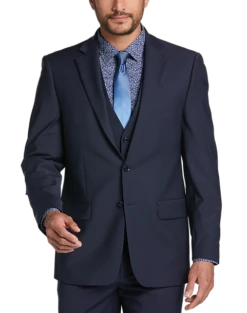 Calvin Klein X-Fit Slim Fit Suit Separates, Navy -Suit Boutique Shop MW40 3W6P 01 CALVIN KLEIN NAVY SOLID ALT7