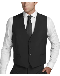Calvin Klein X-Fit Slim Fit Suit Separates Vest, Black