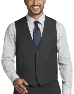 Calvin Klein X-Fit Slim Fit Suit Separates Vest, Charcoal Gray