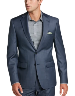 Calvin Klein X-Fit Slim Fit Suit Separates Coat, Gray Sharkskin
