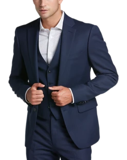 Calvin Klein X-Fit Slim Fit Suit Separates Coat, Blue Tic -Suit Boutique Shop MW40 3W71 70 CALVIN KLEIN BLUE TIC ALT7