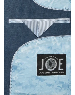 JOE Joseph Abboud Linen Slim Fit Suit Separates Jacket, Light Blue -Suit Boutique Shop MW40 3W8H 01 JOE JOSEPH ABBOUD NAVY ALT3