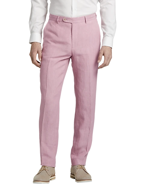 JOE Joseph Abboud Linen Slim Fit Suit Separates Dress Pant, Rose 1 JOE Joseph Abboud Linen Slim Fit Suit Separates Dress Pant, Rose