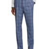 Tayion Classic Fit Suit Separates Pants, Navy & Rust Plaid