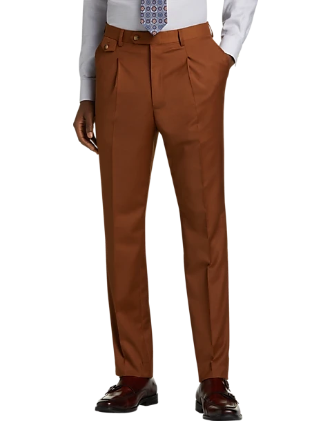 Tayion Classic Fit Suit Separates Pants, Rust 1 Tayion Classic Fit Suit Separates Pants, Rust