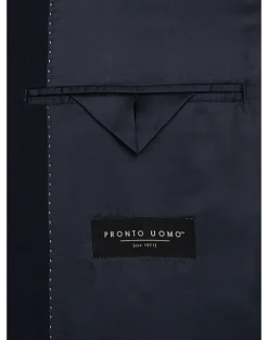 Pronto Uomo Modern Fit Suit Separates Coat, Black -Suit Boutique Shop MW40 3WCP 01 PRONTO UOMO NAVY SOLID ALT2