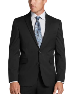 Suit Boutique Shop 27 Wilke-Rodriguez Slim Fit Suit Separates Coat, Black Grid