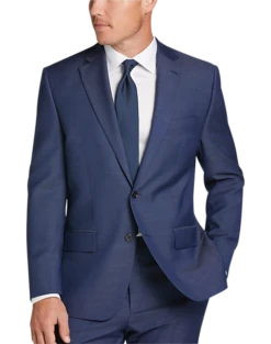 Lauren By Ralph Lauren Classic Fit Suit, Blue Tic