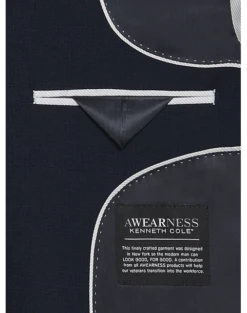 Awearness Kenneth Cole Modern Fit Suit, Blue Plaid -Suit Boutique Shop MW40 3WZP 67 AWEARNESS KENNETH COLE BLUE PLAID ALT4