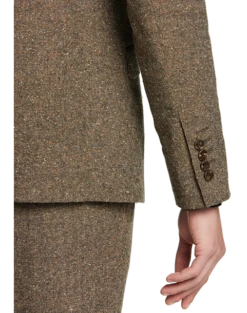 Paisley & Gray Slim Fit Suit Separates Coat, Caramel Donegal -Suit Boutique Shop MW40 3X0E 77 PAISLEY GRAY CARAMEL DONEGAL ALT2