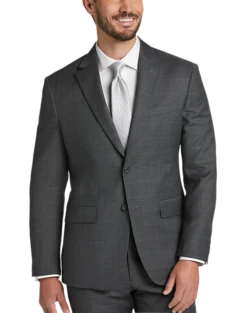 Pronto Uomo Platinum Modern Fit Suit, Gray Plaid