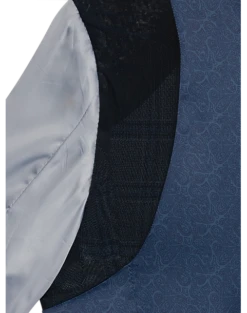 Egara Skinny Fit Suit Separates Coat, Gray Plaid -Suit Boutique Shop MW40 3X20 64 EGARA GRAY PLAID ALT4