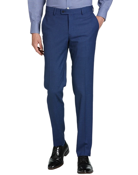 Egara Skinny Fit Suit Separates Pant, Blue Check 1 Egara Skinny Fit Suit Separates Pant, Blue Check