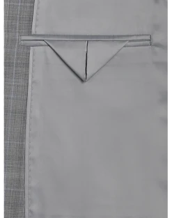 Calvin Klein Slim Fit Suit Separates, Gray Plaid -Suit Boutique Shop MW40 3X9L 64 CALVIN KLEIN GRAY PLAID ALT3