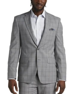 Calvin Klein Slim Fit Suit Separates, Gray Plaid