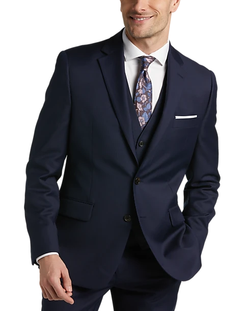 Joseph Abboud Classic Fit Notch Collar Suit Separates Jacket, Navy 3 Joseph Abboud Classic Fit Notch Collar Suit Separates Jacket, Navy - Image 3