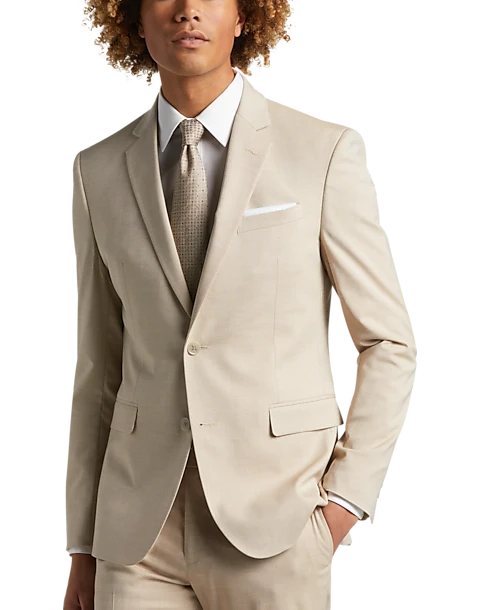 Egara Skinny Fit Notch Lapel Suit Separates Coat, Rose 1 Egara Skinny Fit Notch Lapel Suit Separates Coat, Rose
