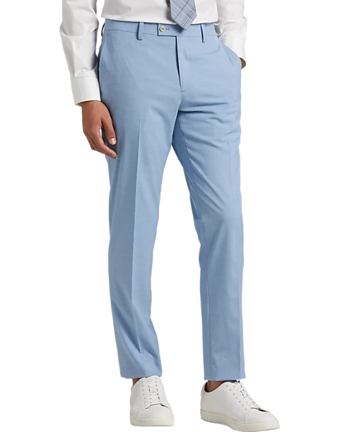 Egara Skinny Fit Suit Separates Pants, Sky Blue 1 Egara Skinny Fit Suit Separates Pants, Sky Blue