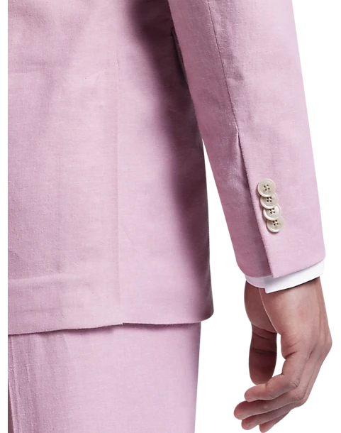 JOE Joseph Abboud Slim Fit Linen Blend Suit Separates Coat, Raspberry 2 JOE Joseph Abboud Slim Fit Linen Blend Suit Separates Coat, Raspberry - Image 2