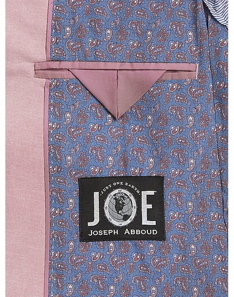 JOE Joseph Abboud Slim Fit Linen Blend Suit Separates Coat, Dusty Blue 3 JOE Joseph Abboud Slim Fit Linen Blend Suit Separates Coat, Dusty Blue - Image 3