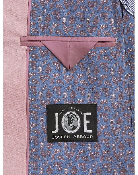 JOE Joseph Abboud Slim Fit Linen Blend Suit Separates Coat, Raspberry 3 JOE Joseph Abboud Slim Fit Linen Blend Suit Separates Coat, Raspberry - Image 3